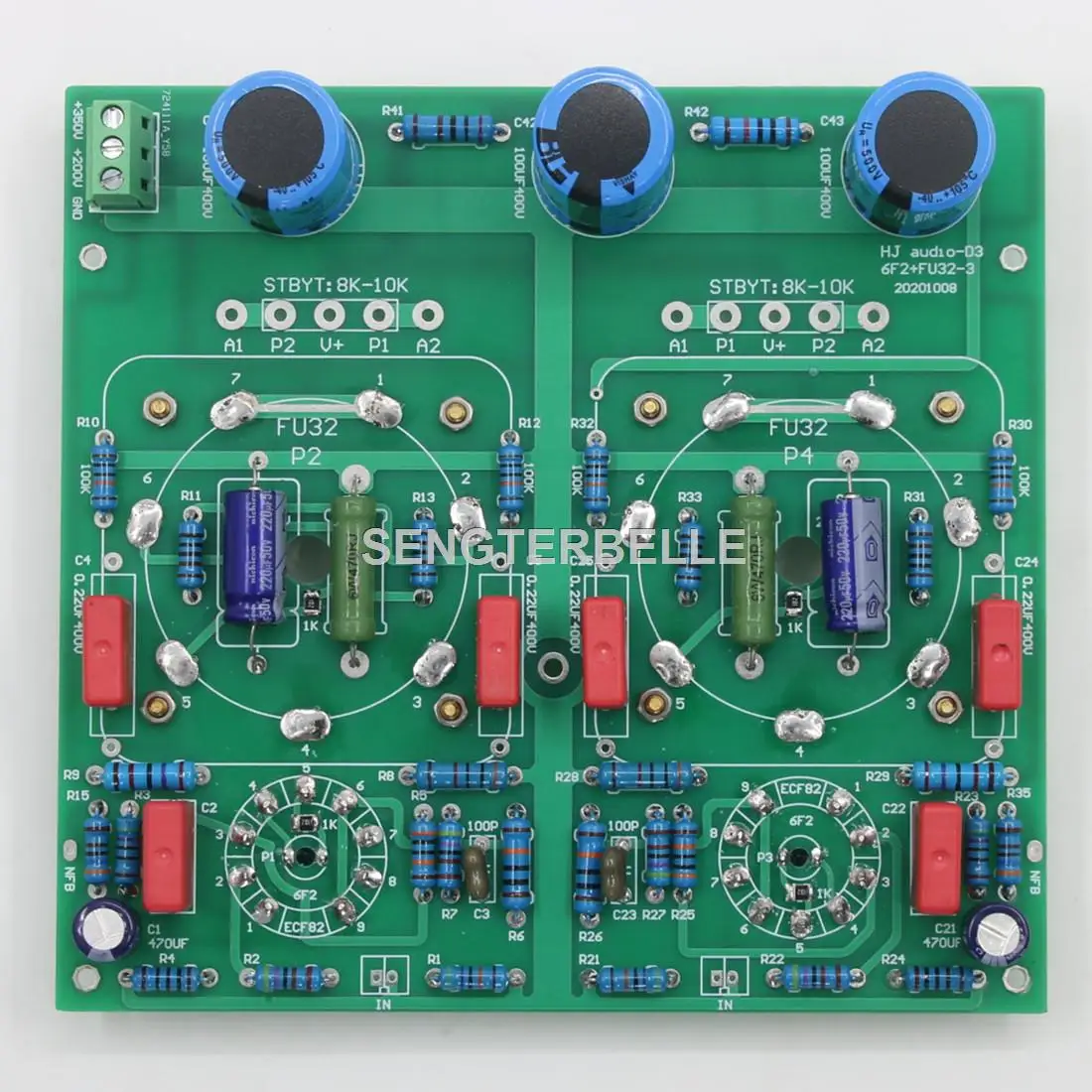 Hifi Amplifier Board - Scheda amplificatore valvolare stereo HiFi FU32+