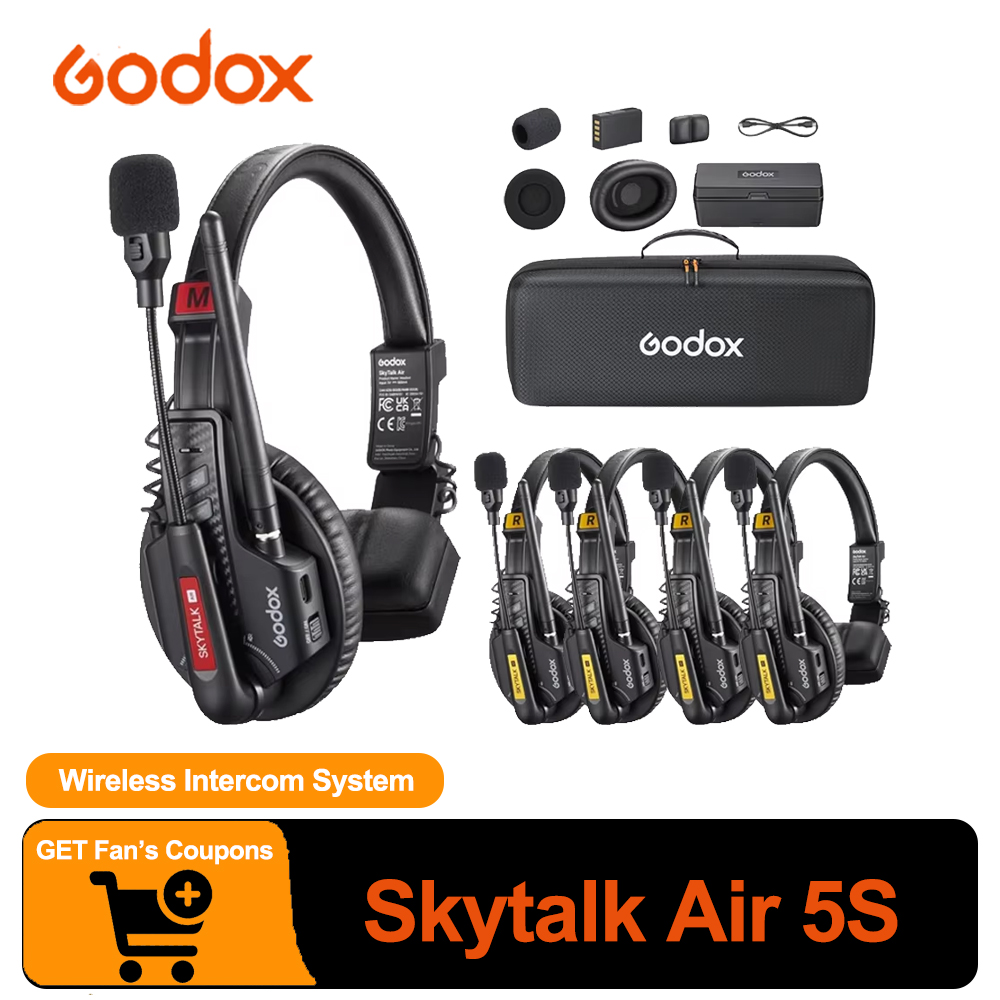 Condenser Microphone Kit - Sistema di Interfono Wireless Full-Duplex GODOX