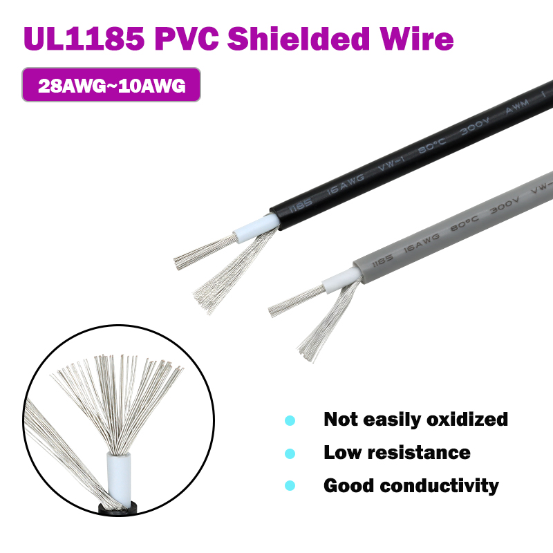 Audio Jumper Wire - Cavo schermato in PVC UL1185 da