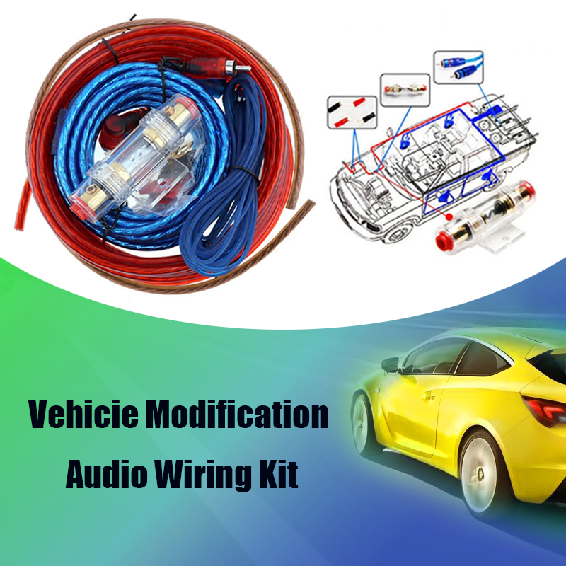 Audio Jumper Wire - 8GA 1500W Kit di cablaggio altoparlante
