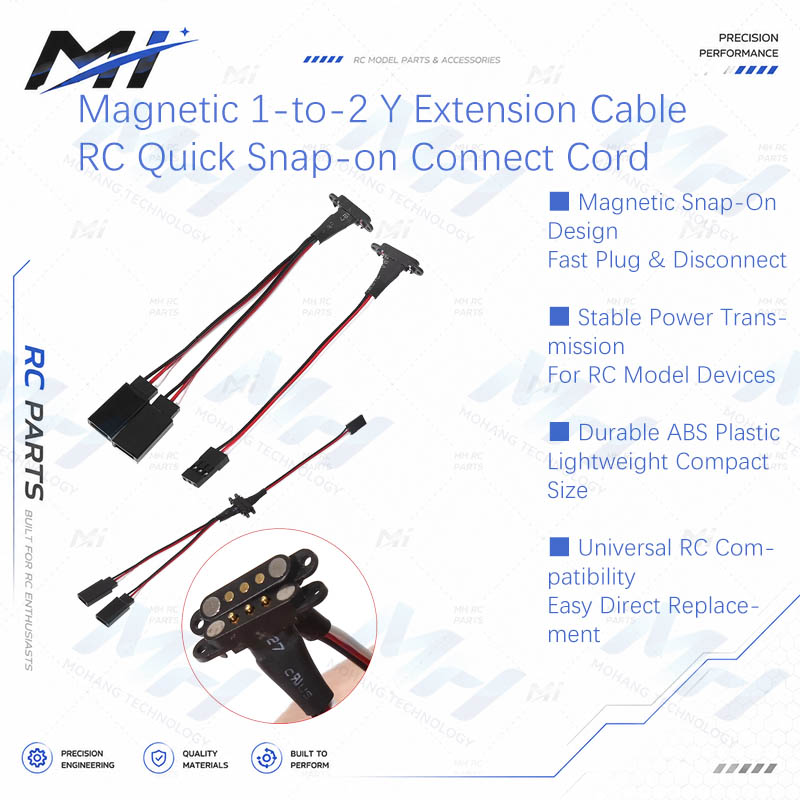Rca Cable - Cavo di prolunga magnetico 1-a-2 con