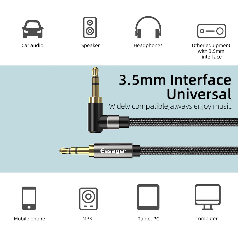 Essager Cavo di prolunga Aux J - Audio Jumper Wire recensione e prezzo