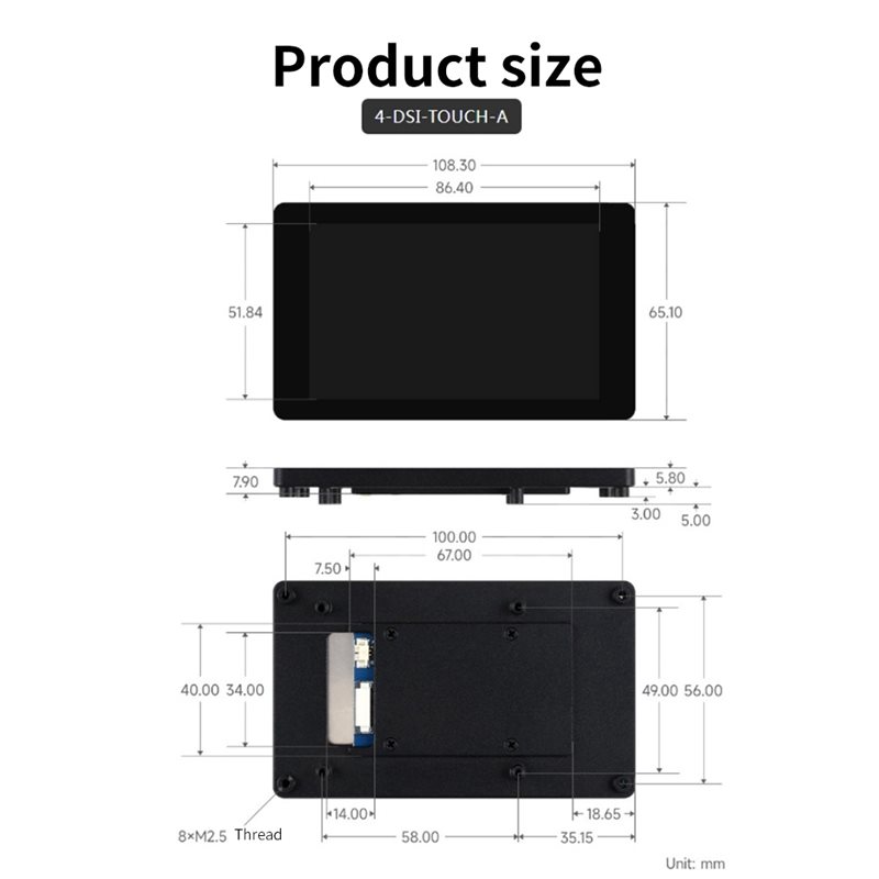 Display A33T-DSI, schermo LCD  - Diy Headphone recensione e prezzo