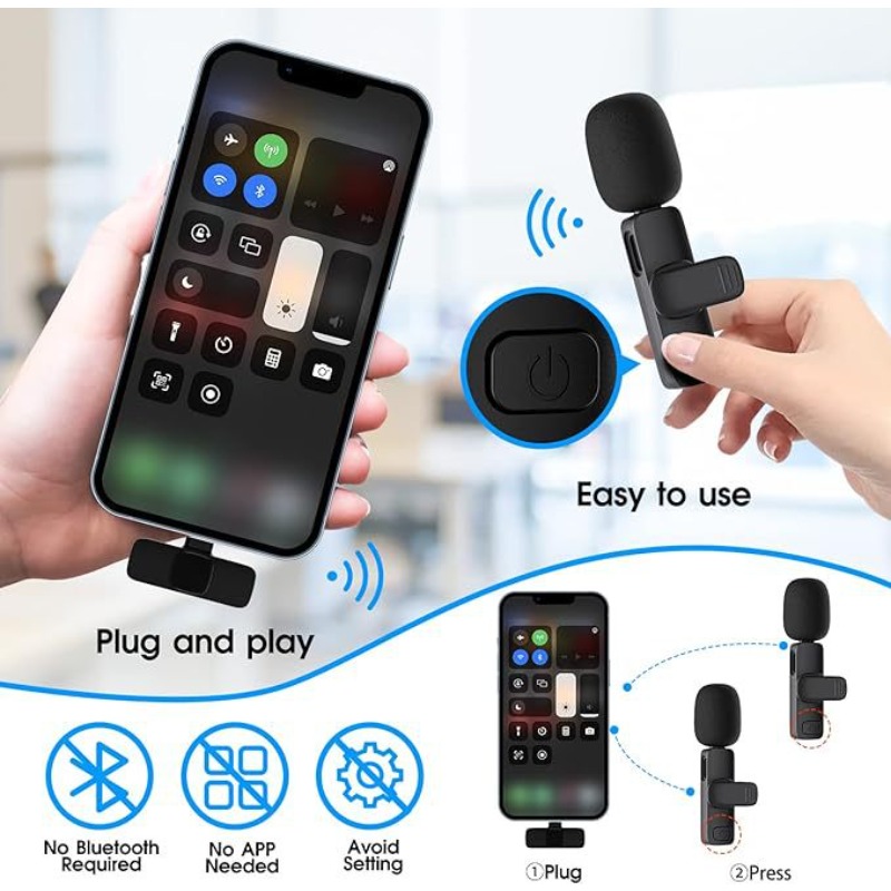 Microfono Lavalier Wireless pe - Condenser Microphone Kit recensione e prezzo