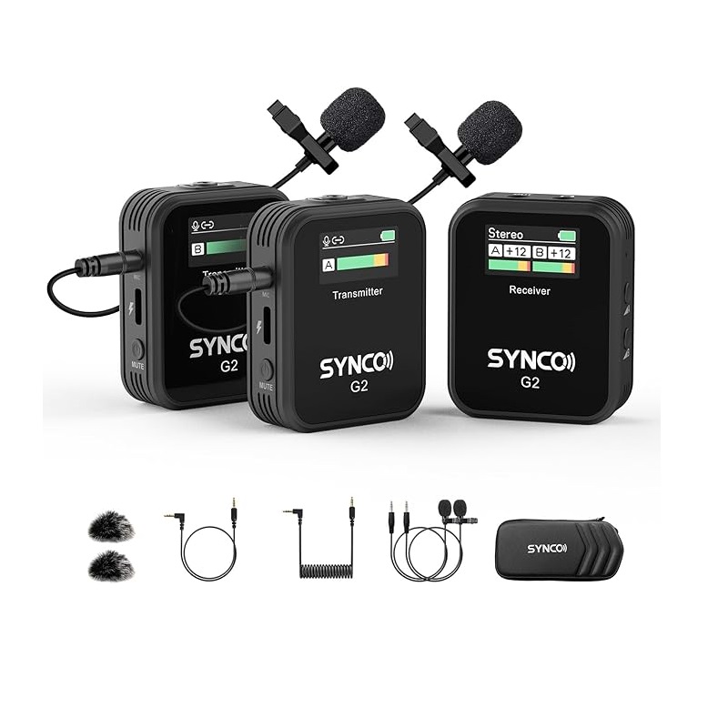 SYNCO Microfono lavalier wirel - Condenser Microphone Kit recensione e prezzo