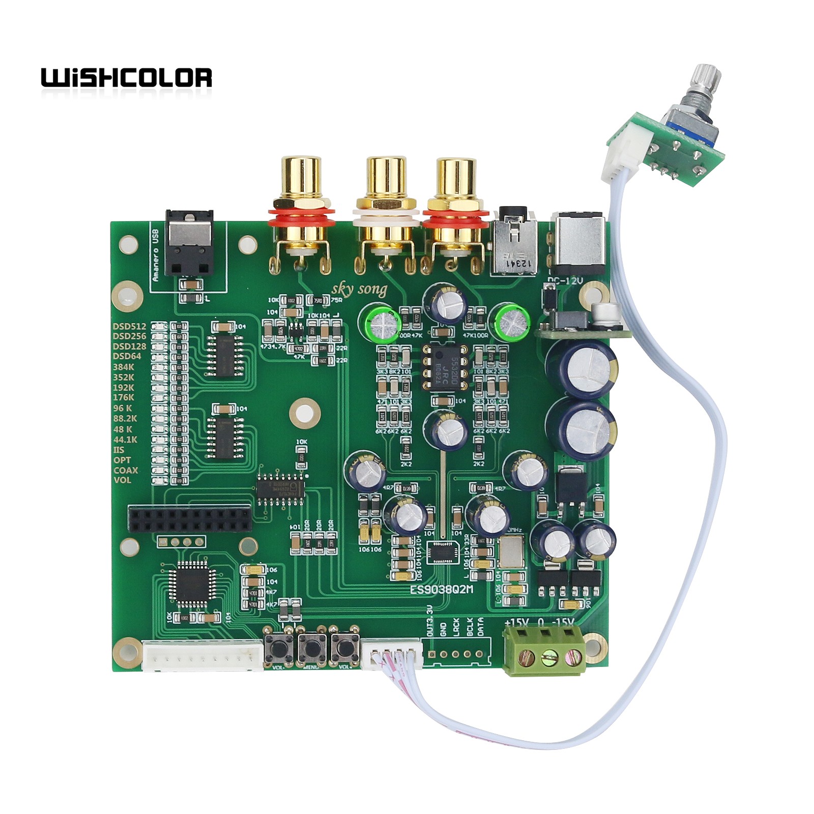 Wishcolor Sky Song ES9038Q2M s - Dac Board recensione e prezzo